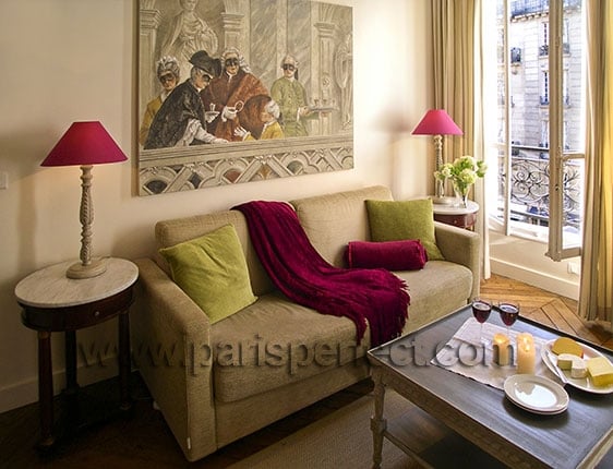 Paris apartment sofa bed